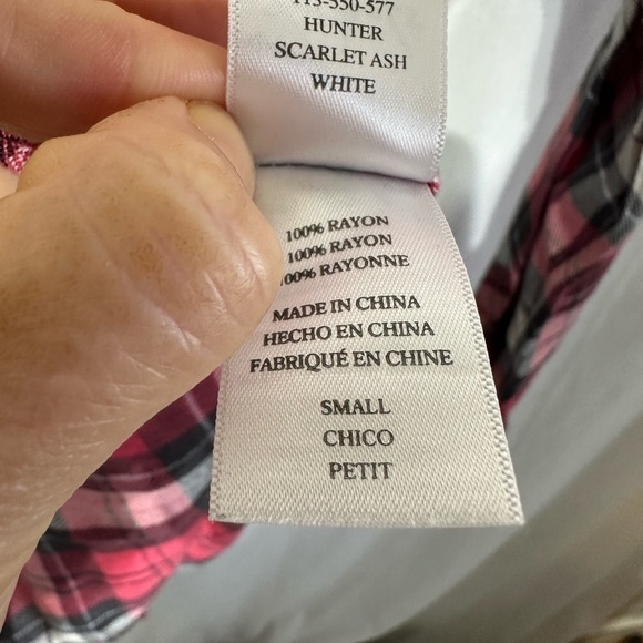 Rails Hunter Button up
SCARLET ASH
WHITE plaid - small - Picture 6 of 6